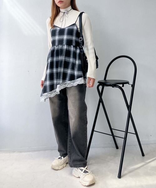 AS KNOW AS plus(アズノゥアズプラス)の「●アソート柄 ティアードキャミチュニック(チュニック・レディース・ホワイト系/ホワイト系1/ブラウン系その他/ブルー系その他/ブラック系その他2/ブルー系その他2/ブラウン系その他2/ブラウン系その他3/レッド系その他3/ブルー系その他3・FREE)」の17枚目の写真