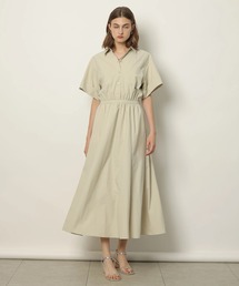 CADUNE カデュネ☆ボウタイティアードシャツワンピース 36 ベージュ CADUNE カデュネ☆ボウタイティアードシャツワンピース 36