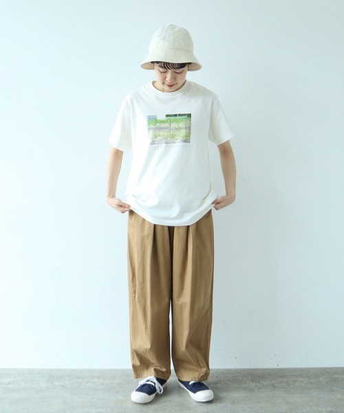 PAR ICI(パーリッシィ)の「Asperge print Tシャツ(Tシャツ/カットソー・レディース・ホワイト・FREE)」の2枚目の写真