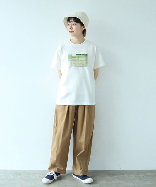 PAR ICI(パーリッシィ)の「Asperge print Tシャツ(Tシャツ/カットソー・レディース・ホワイト・FREE)」の3枚目の写真