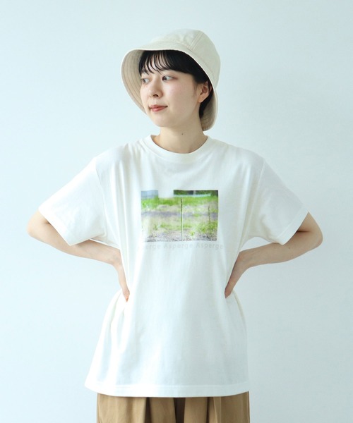 PAR ICI(パーリッシィ)の「Asperge print Tシャツ(Tシャツ/カットソー・レディース・ホワイト・FREE)」の9枚目の写真