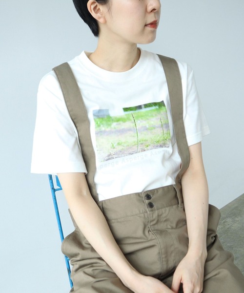 PAR ICI(パーリッシィ)の「Asperge print Tシャツ(Tシャツ/カットソー・レディース・ホワイト・FREE)」の21枚目の写真