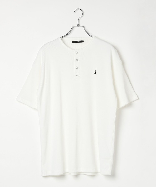 ALAND（エーランド）の「【UNISEX】ALAND／Aヘンリーネック半袖T（Tシャツ/カットソー・レディース・ブラック/オフホワイト・LARGE/SMALL）」の22枚目の写真
