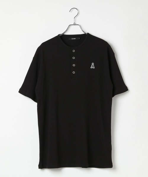 ALAND（エーランド）の「【UNISEX】ALAND／Aヘンリーネック半袖T（Tシャツ/カットソー・レディース・ブラック/オフホワイト・LARGE/SMALL）」の21枚目の写真