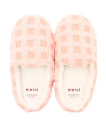 Per sist ence（パーシエンス）の「ボアチェックルームシューズ（ルームシューズ/スリッパ）」