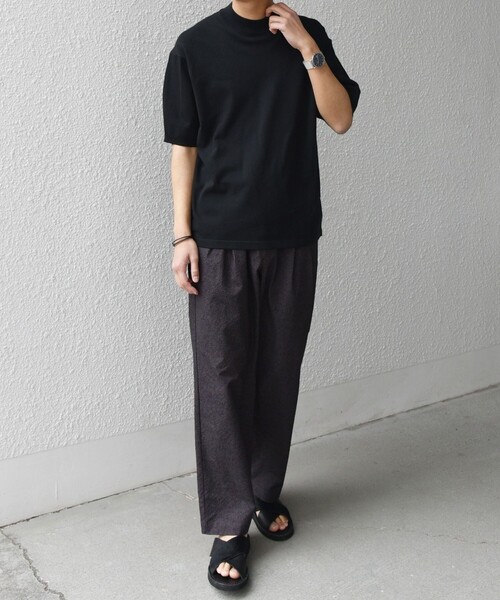 SHIPS any（シップス エニィ）の「SHIPS any:〈撥水/軽量/ストレッチ〉SOLOTEX(R) シアサッカー セミワイド イージーパンツ(セットアップ対応)25SS◇◇（その他パンツ・メンズ・ブラウン/ネイビー/その他/ブラック・SMALL/LARGE/MEDIUM）」の19枚目の写真