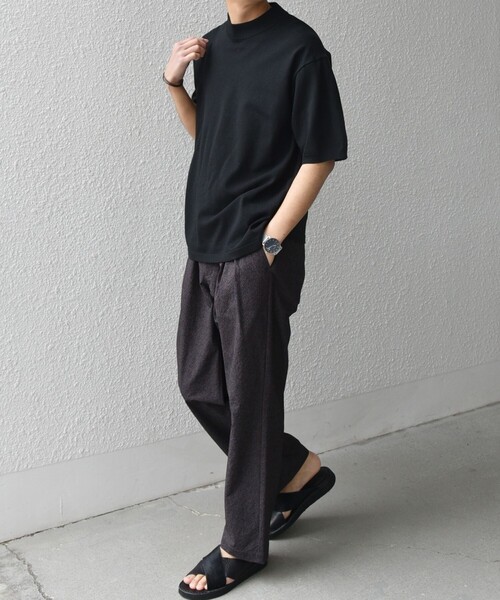 SHIPS any（シップス エニィ）の「SHIPS any:〈撥水/軽量/ストレッチ〉SOLOTEX(R) シアサッカー セミワイド イージーパンツ(セットアップ対応)25SS◇◇（その他パンツ・メンズ・ブラウン/ネイビー/その他/ブラック・SMALL/LARGE/MEDIUM）」の20枚目の写真