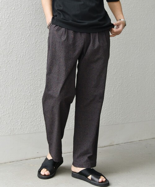 SHIPS any（シップス エニィ）の「SHIPS any:〈撥水/軽量/ストレッチ〉SOLOTEX(R) シアサッカー セミワイド イージーパンツ(セットアップ対応)25SS◇◇（その他パンツ・メンズ・ブラウン/ネイビー/その他/ブラック・SMALL/LARGE/MEDIUM）」の21枚目の写真