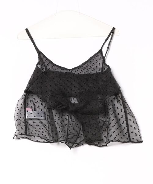 WC（ダブル シー）の「バックリボンドットシアーキャミソール（キャミソール・レディース・ブラック/ホワイト・FREE）」の19枚目の写真
