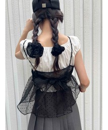 WC（ダブル シー）の「バックリボンドットシアーキャミソール（キャミソール）」