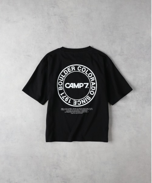 CAMP7（キャンプセブン）の「【CAMP7】サークルロゴプリントＴシャツ（Tシャツ/カットソー・キッズ・ホワイト/ブラック・130/140/150/160）」の3枚目の写真
