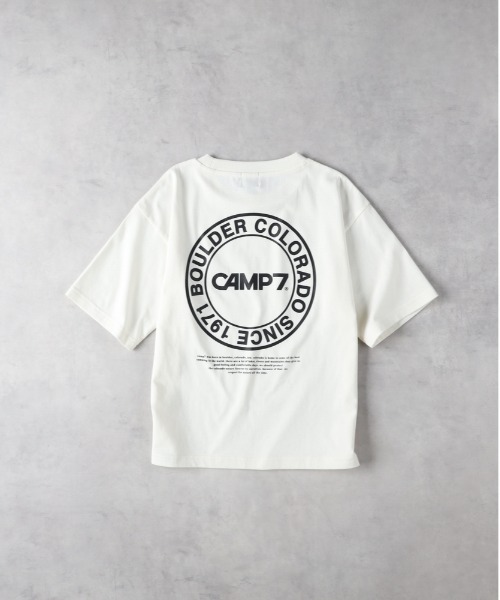 CAMP7（キャンプセブン）の「【CAMP7】サークルロゴプリントＴシャツ（Tシャツ/カットソー・キッズ・ホワイト/ブラック・130/140/150/160）」の5枚目の写真