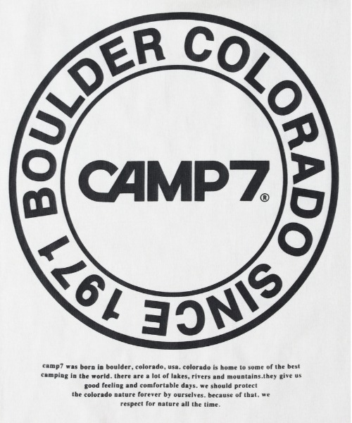 CAMP7（キャンプセブン）の「【CAMP7】サークルロゴプリントＴシャツ（Tシャツ/カットソー・キッズ・ホワイト/ブラック・130/140/150/160）」の6枚目の写真