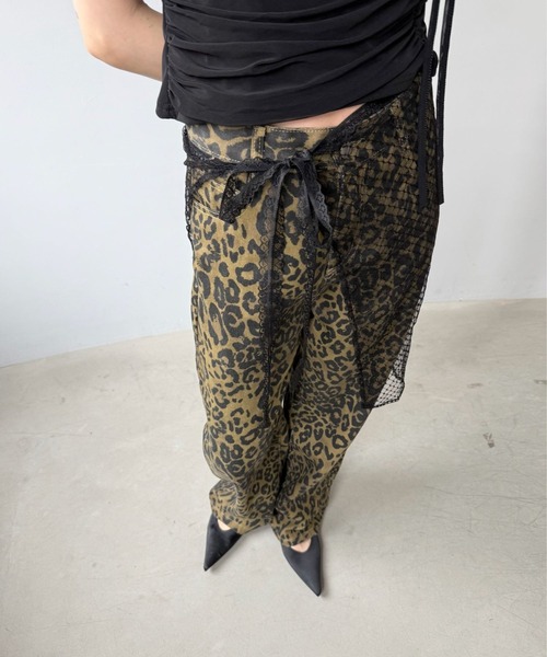 SANSeLF（サンセルフ）の「【SANSeLF】レースラップレイヤー アシンメトリー  巻きスカート saa25s020（スカート・レディース・B/A/D/C・FREE）」の3枚目の写真