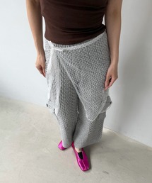 SANSeLF | 【SANSeLF】レースラップレイヤー アシンメトリー 巻きスカート saa25s020(スカート)