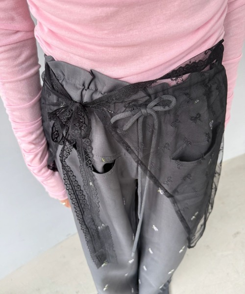 SANSeLF（サンセルフ）の「【SANSeLF】レースラップレイヤー アシンメトリー  巻きスカート saa25s020（スカート・レディース・B/A/D/C・FREE）」の16枚目の写真