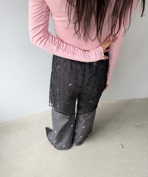 SANSeLF（サンセルフ）の「【SANSeLF】レースラップレイヤー アシンメトリー  巻きスカート saa25s020（スカート・レディース・B/A/D/C・FREE）」の19枚目の写真