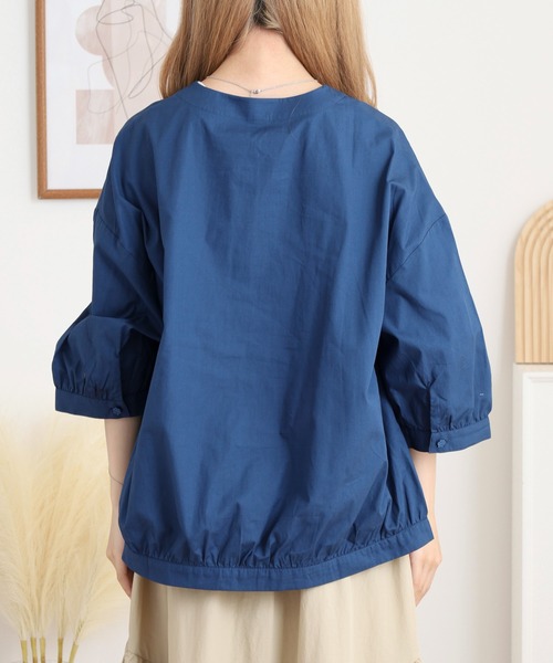 Emago(イマゴ)の「EMAGO ネコ刺繍カーデ(カーディガン/ボレロ・レディース・ネイビー/ホワイト/チャコールグレー・FREE)」の10枚目の写真