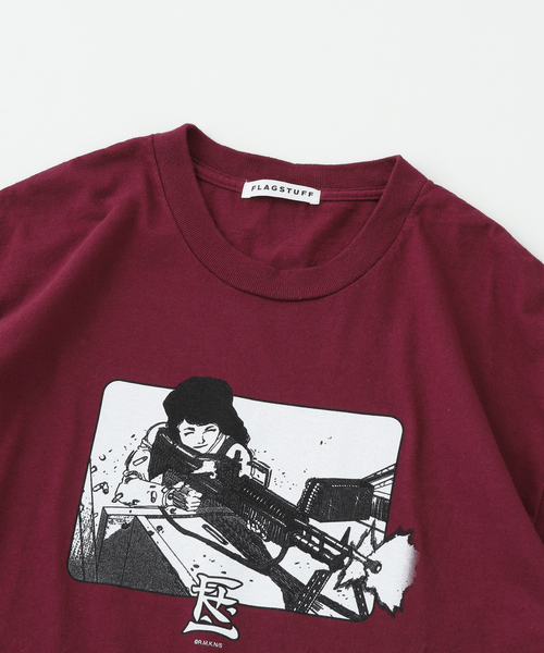F-LAGSTUF-F（フラグスタフ）の「F-LAGSTUF-F/フラグスタフxARMS SS TEE4（Tシャツ/カットソー・メンズ・ホワイト/ボルドー・MEDIUM/LARGE）」の10枚目の写真