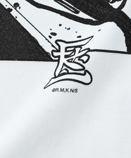 F-LAGSTUF-F（フラグスタフ）の「F-LAGSTUF-F/フラグスタフxARMS SS TEE4（Tシャツ/カットソー・メンズ・ホワイト/ボルドー・MEDIUM/LARGE）」の6枚目の写真