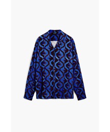 Desigual（デシグアル）の「ジオメトリックプリント長袖シャツ ブラックブルー（シャツ/ブラウス・メンズ）」