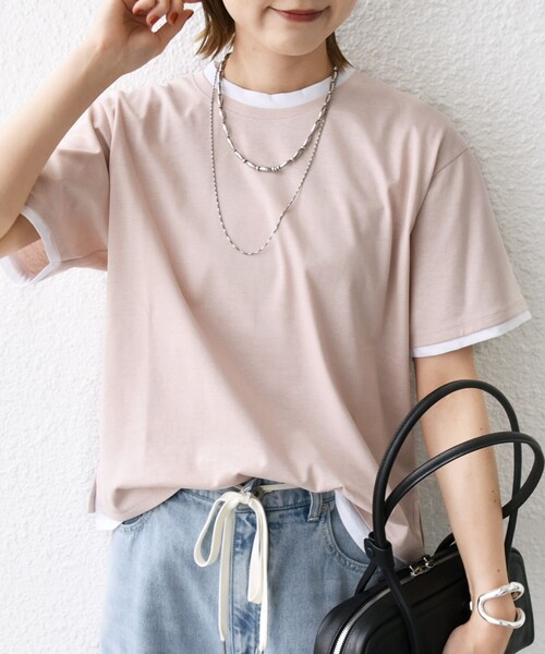 〈接触冷感〉レイヤード ライク TEE 接触冷感〉レイヤード ライク TEE（Tシャツ/カットソー）｜SHIPS