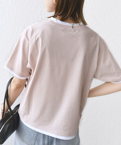 【シップス　ウィメン】〈接触冷感〉レイヤード ライク TEE 接触冷感〉レイヤード ライク TEE（Tシャツ/カットソー）｜SHIPS