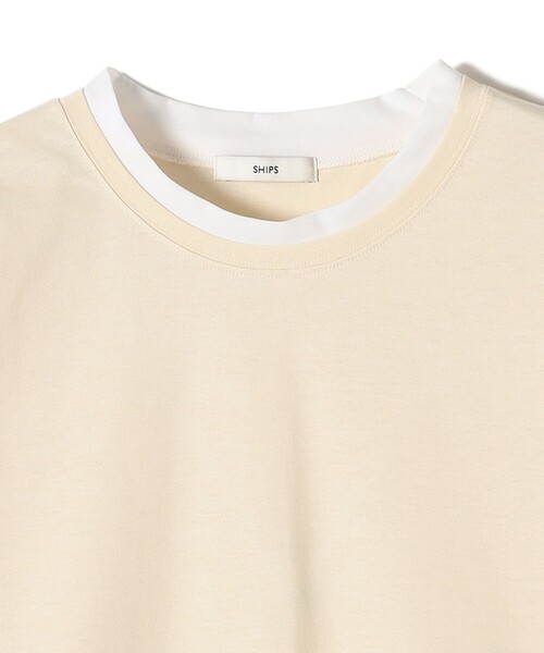 【シップス　ウィメン】〈接触冷感〉レイヤード ライク TEE 接触冷感〉レイヤード ライク TEE（Tシャツ/カットソー）｜SHIPS