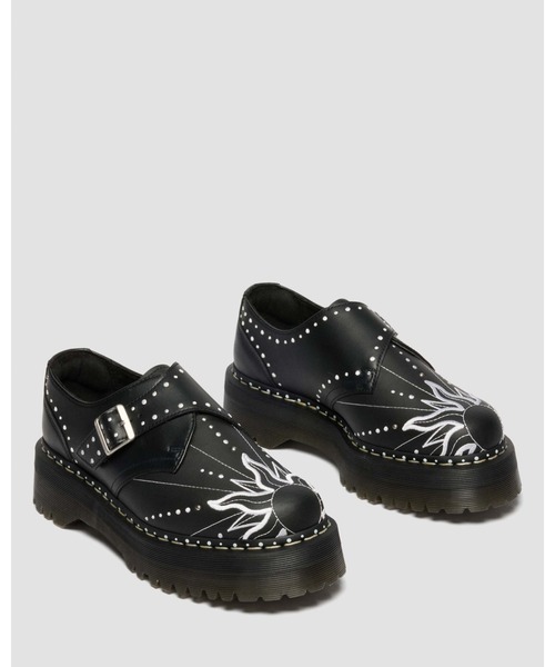 Dr. Martens（ドクターマーチン）の「Dr. Martens/ドクターマーチン MONK QUAD SOLAR FLARE モンク シューズ 41811001（その他シューズ・メンズ・ブラック・UK6/UK5/UK4/UK3/UK9/UK8/UK7/UK10/UK11）」の5枚目の写真