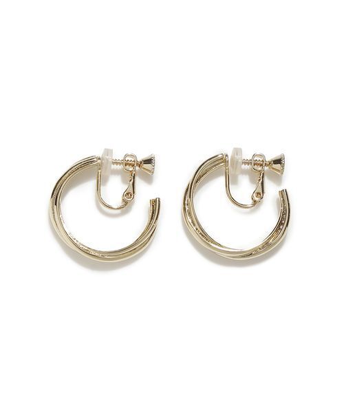 FRAY I.D（フレイアイディー）の「トリプルフープイヤリング（イヤリング・レディース・ゴールド/シルバー・F）」の7枚目の写真