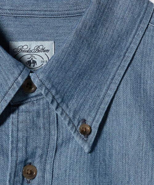 BROOKS BROTHERS（ブルックスブラザーズ）の「＜Brooks Brothers × NEAT＞ DENIM SHIRT/シャツ（シャツ/ブラウス・メンズ・ライトブルー・L/M/XL）」の19枚目の写真