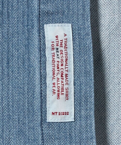 BROOKS BROTHERS（ブルックスブラザーズ）の「＜Brooks Brothers × NEAT＞ DENIM SHIRT/シャツ（シャツ/ブラウス・メンズ・ライトブルー・L/M/XL）」の4枚目の写真