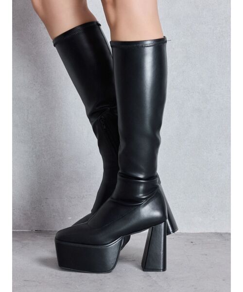 セール】ストレッチチャンキーブーツ（ブーツ）｜GYDA（ジェイダ）の