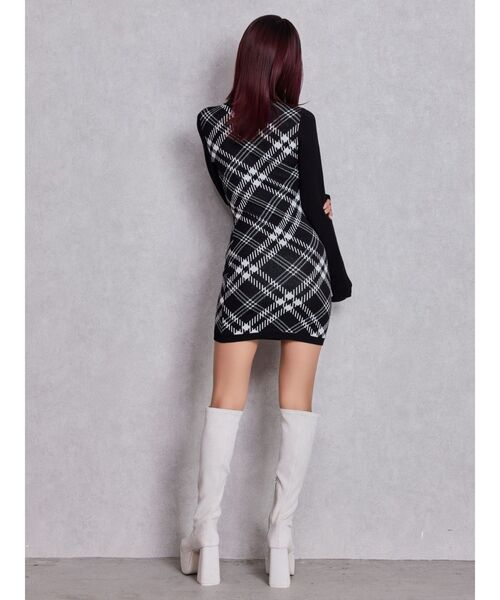 GYDA（ジェイダ）の「ストレッチチャンキーブーツ（ブーツ・レディース・アイボリー/ブラック・SMALL/MEDIUM/LARGE）」の8枚目の写真