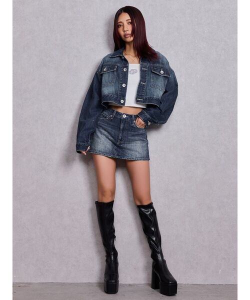 GYDA（ジェイダ）の「ストレッチチャンキーブーツ（ブーツ・レディース・アイボリー/ブラック・SMALL/MEDIUM/LARGE）」の11枚目の写真