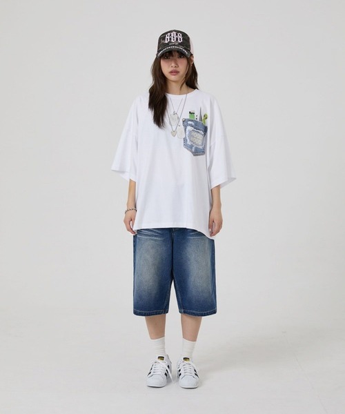 tシャツ 「UNISEX」HOODHOOD／フェイクポケットＴ レディース UNISEX】HOODHOOD／フェイクポケットT（Tシャツ/カットソー