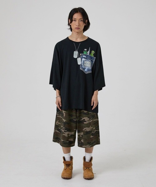 UNISEX】HOODHOOD／フェイクポケットT（Tシャツ/カットソー