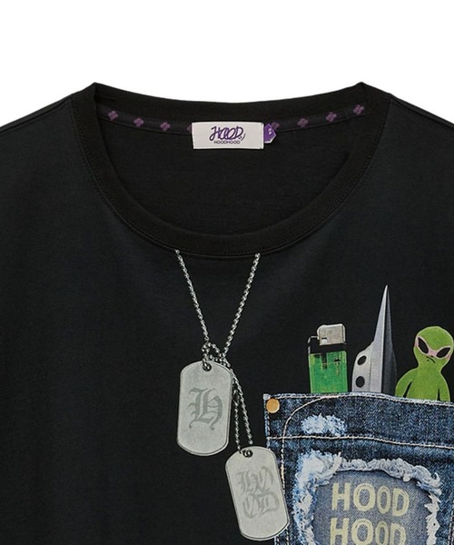 UNISEX】HOODHOOD／フェイクポケットT（Tシャツ/カットソー