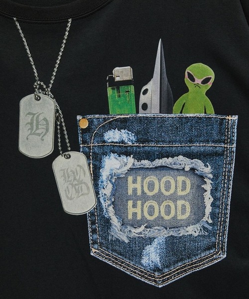 tシャツ 「UNISEX」HOODHOOD／フェイクポケットＴ レディース UNISEX】HOODHOOD／フェイクポケットT（Tシャツ/カットソー