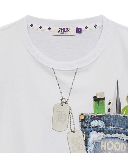 tシャツ 「UNISEX」HOODHOOD／フェイクポケットＴ レディース UNISEX】HOODHOOD／フェイクポケットT（Tシャツ/カットソー