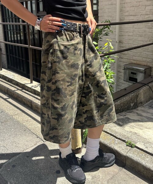WHO'S WHO gallery（フーズフーギャラリー）の「PATTERNED TWILL SHORTS（チノパンツ・レディース・ブラウン/カーキ・FREE）」の20枚目の写真