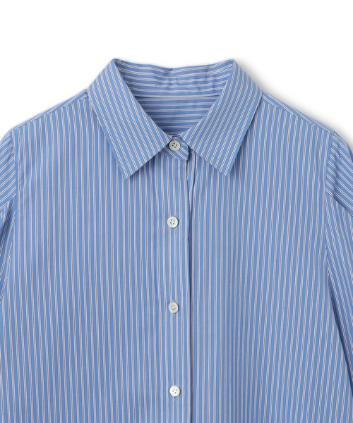 ADAM ET ROPE'（アダムエロペ）の「タックスリーブシャツ（シャツ/ブラウス・レディース・サックスブルー/ベージュ系その他・FREE）」の4枚目の写真