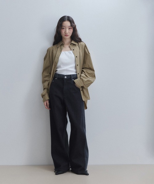 ADAM ET ROPE'（アダムエロペ）の「タックスリーブシャツ（シャツ/ブラウス・レディース・サックスブルー/ベージュ系その他・FREE）」の15枚目の写真