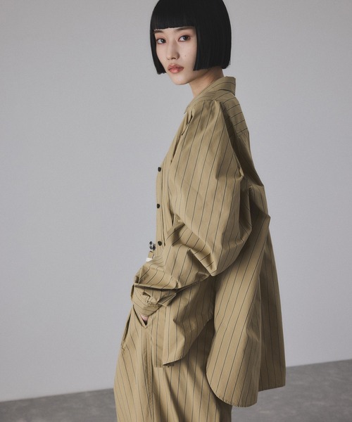 ADAM ET ROPE'（アダムエロペ）の「タックスリーブシャツ（シャツ/ブラウス・レディース・サックスブルー/ベージュ系その他・FREE）」の17枚目の写真