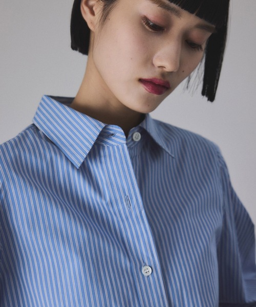 ADAM ET ROPE'（アダムエロペ）の「タックスリーブシャツ（シャツ/ブラウス・レディース・サックスブルー/ベージュ系その他・FREE）」の20枚目の写真