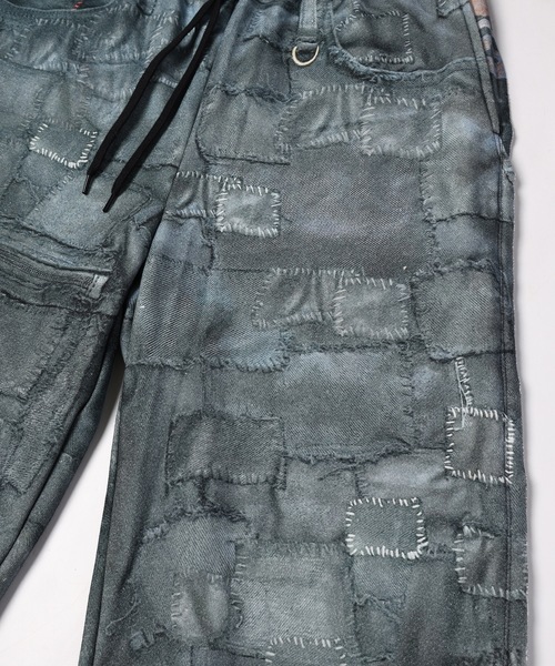 DISCOVERED(ディスカバード)の「CRUST TROMPELOEIL PANTS(スウェットパンツ・メンズ・ブラック・1/3)」の5枚目の写真