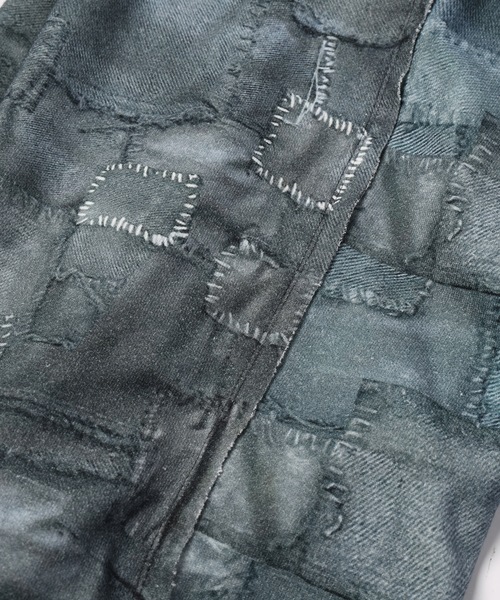 DISCOVERED(ディスカバード)の「CRUST TROMPELOEIL PANTS(スウェットパンツ・メンズ・ブラック・1/3)」の2枚目の写真
