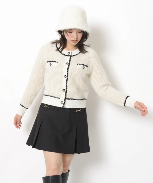 柄編みふわふわニットジャケット（ニット/セーター）｜Rirandture（リ