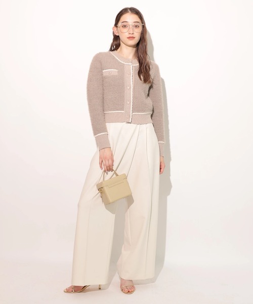 柄編みふわふわニットジャケット（ニット/セーター）｜Rirandture（リ