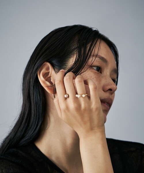 Jouete（ジュエッテ）の「[トゥーリング] カラーパール（リング・レディース・プラチナム/イエローゴールド・M/S）」の12枚目の写真